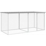 Vidaxl venkovní klec se střechou světle šedá 203 x 98 x 90 cm ocel – Zbozi.Blesk.cz
