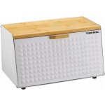 Chlebník jednodílný Topfann bílý kovový – Zboží Dáma