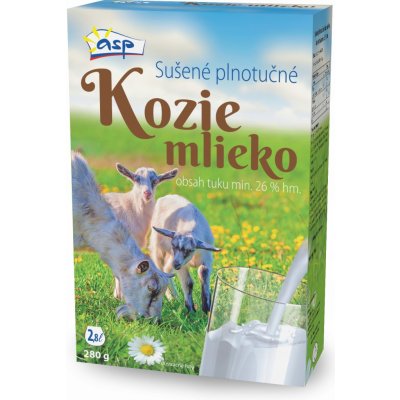 Asp Kozí plnotučné mléko sušené 280 g – Zboží Dáma