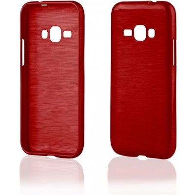 Pouzdro JELLY Case Metallic Samsung J120 Galaxy J1 2016 červené