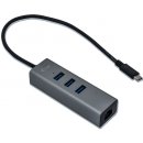 Dokovací stanice a replikátor portů i-Tec USB-C Metal HUB 3 Port + Gigabit Ethernet C31METALG3HUB