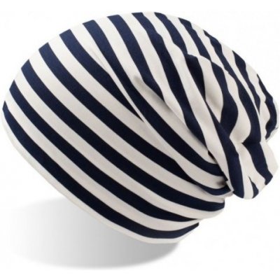 Atlantis Cotton dlouhá pruhovaná čepice hashtag bílo-modrá – Zboží Mobilmania