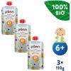 Dětský dezert a pudink Salvest Põnn BIO Ovocné smoothie s jogurtem a sušenkami 3 x 110 g