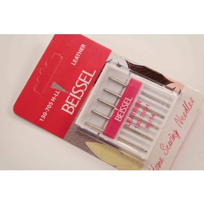 Jehly do šicích strojů na šití kůže Beissel - 5ks - velikost 90/14 – Sleviste.cz