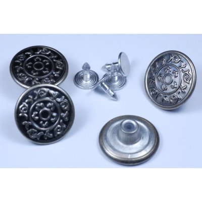 Lepaso Knoflík Jeans 0845 černý nikl vel. 32 - 20,3mm (10ks/bal.) – Hledejceny.cz