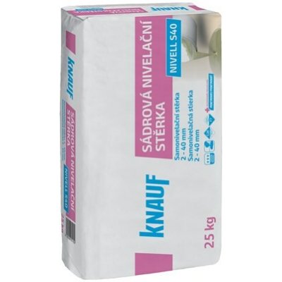 KNAUF NIVELL S40 – Sádrová nivelační stěrka 25kg – Zboží Mobilmania