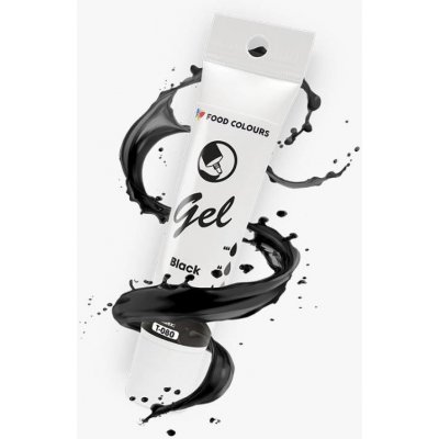 Food Colours gelová barva tuba Black 30 g – Sleviste.cz