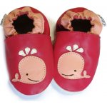 Capiki kožené capáčky Velrybka růžová – Sleviste.cz