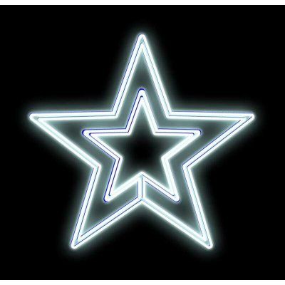 DECOLED LED světelná hvězda II závěsná pr. 80 cm ledově bílá 230 V 25,3 W 2,4 kg – Hledejceny.cz