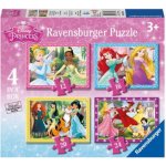 Ravensburger 4v1 Disney Princezny Láskyplná péče 12,16,20,24 dílků – Hledejceny.cz