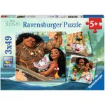 Ravensburger Disney Vaiana 3 x 49 dílků – Zboží Dáma