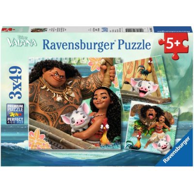 Ravensburger Disney Vaiana 3 x 49 dílků – Hledejceny.cz