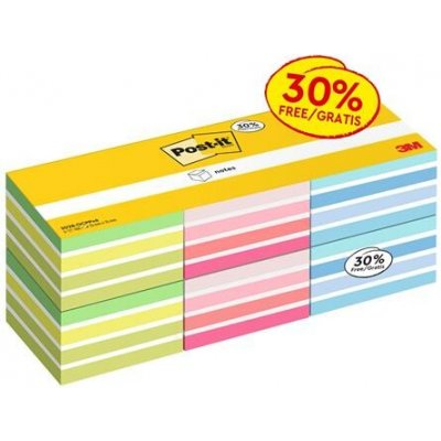 3M POSTIT Samolepicí blok poznámkových lístků, 76 × 76 mm, 6 × 450 listů, 3M POST-IT, různé barvy 7100321804 – Hledejceny.cz
