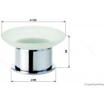 Bemeta Omega Mýdlenka volně stojící 80x60x80 mm 138108191 – Zboží Dáma