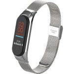 Deveroux Ocelový milánský řemínek pro MiBand 3/4, easy click - Stríbrný DEV0006 – Zboží Živě