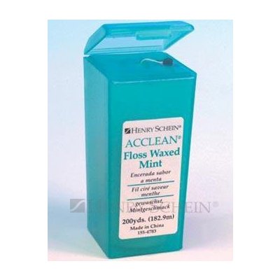 HS voskovaná zubní nit Acclean MINT 182 m – Zboží Dáma