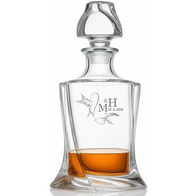 Dekorant Karafa na whisky se svatebním motivem Quadro 770 ml – Zboží Mobilmania