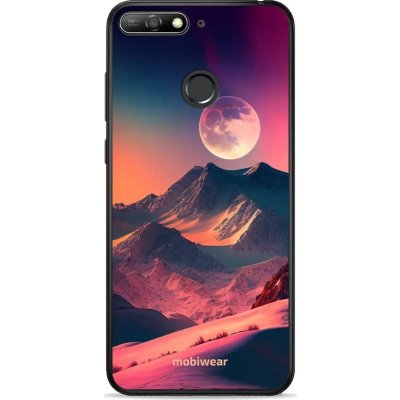 Pouzdro Mobiwear Glossy Huawei Y6 Prime 2018 / Honor 7A - G008G Pahorky s měsícem – Zboží Mobilmania