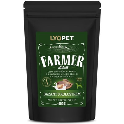 Lyopet Farmer Adult MINI Bažant s kolostrem 400 g – Zbozi.Blesk.cz