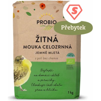 Bioharmonie Žitná mouka celozrnná jemně mletá 1kg – Zbozi.Blesk.cz