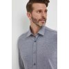 Pánská Košile Boss bavlněná košile regular 50497426 šedá