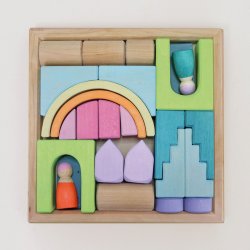 Grimm's Dřevěná stavebnice Město - Cloud