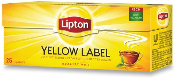 Lipton Yellow Label černý čaj 25 x 2 g od 44 Kč - Heureka.cz