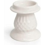 DECOLED Vánoční svícen na stůl 7 × 7 × 6,5 cm, keramický, bílý – Hledejceny.cz