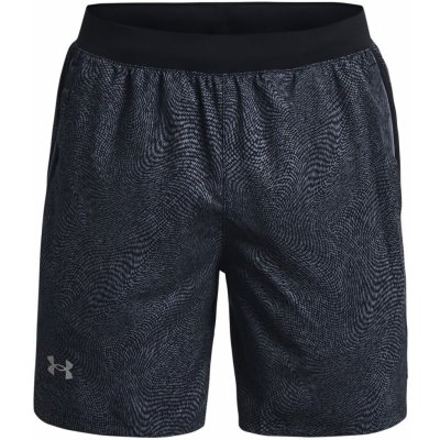 Under Armour kraťasy UA LAUNCH 7'' PRINTED SHORT šedá