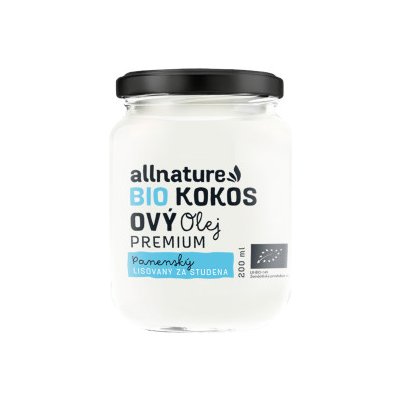 Allnature kokosový olej 200ml BIO – Sleviste.cz
