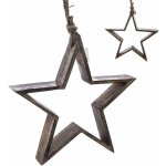 INDECOR Hvězda závěsná 34 x 5,5 x 34 cm, mangové dřevo INDECOR X09788 – Hledejceny.cz