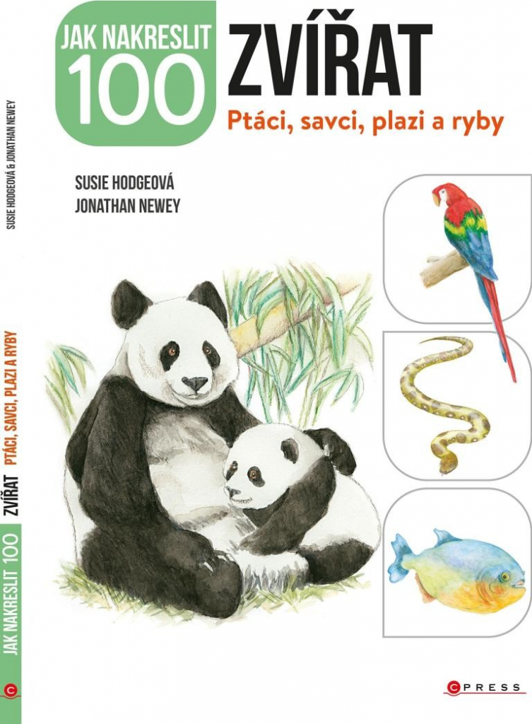 Jak nakreslit 100 zvířat - Ptáci, savci, plazi a ryby - Hodgeová Susie