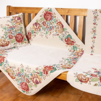 Tegatex Gobelínový ubrus velké květy Velké květy 40x100 cm – Sleviste.cz