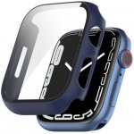 VSECHNONAMOBIL Plastový obal s ochranným sklem pro Apple Watch 9 / 8 / 7 (41mm) modrý 36522 – Zboží Živě