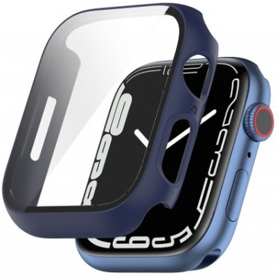 VSECHNONAMOBIL Plastový obal s ochranným sklem pro Apple Watch 9 / 8 / 7 (41mm) modrý 36522 – Zboží Živě
