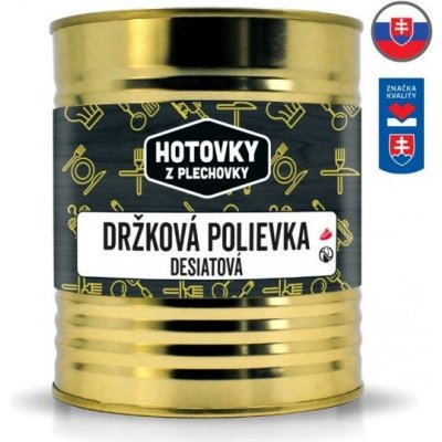 Hotovky z plechovky Dršťková polévka svačinová 0,8 kg – Zboží Dáma