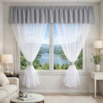 Voálový set s kanýrem Rongo 2x 180x150 cm + kanýr 40x300 cm šedá – Hledejceny.cz