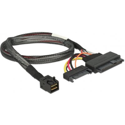 Delock Interní SAS - 4-pásmový - 4x Mini SAS HD SFF-8643 M na SATA Power, SFF-8639 – Zboží Živě