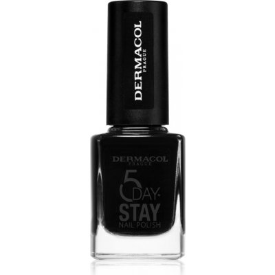 Dermacol Dlouhotrvající lak na nehty 5 Days Stay 55 Black Onyx 11 ml – Zboží Dáma