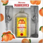 Old Herold Maruna Meruňkovice 45% 0,7 l (dárkové balení 2 sklenice) – Zboží Mobilmania