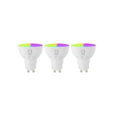 IMMAX NEO SMART LED GU10 6W RGB+CCT barevná a bílá, stmívatelná, WiFi, 3ks