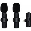 Mikrofon 2v1 Lightning Lavalier Wireless Microphone (vč. Aku)