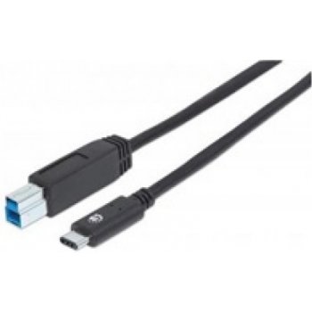 Manhattan 353380 USB USB 3.1 Type C - 3.0 Type C Male, 1m, černý