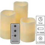 Emos DCCV07 LED dekorace 3x vosková svíčka 3x 3x AAA vnitřní vintage ovladač – Sleviste.cz