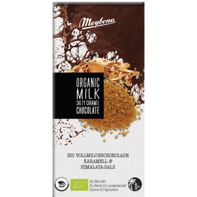 Meybona Čokoláda mléčná slaný karamel BIO 100 g