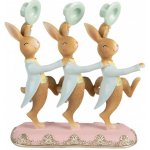 Clayre & Eef Dekorace tančící králíčci s klobouky - 23*8*25 cm – Hledejceny.cz