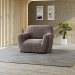 GA.I.CO bielastický potah na křeslo Venezia hnědý 60 - 110 cm – Sleviste.cz