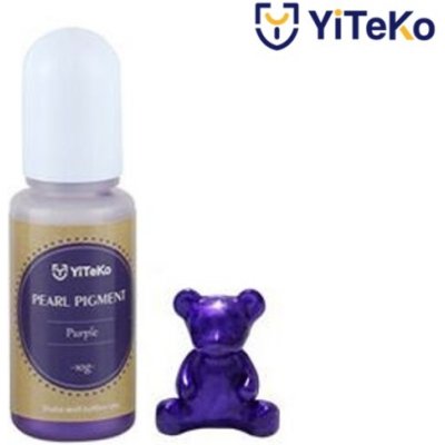 YiTeKo Perleťový pigment do pryskyřice 14 fialová 10 ml