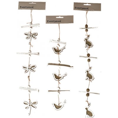 Ozdoba závěsná dřevěná, délka 45 cm 385040-3M – Zboží Dáma