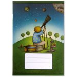 BOBO BLOK Školní sešit Duhová kočka 545 čtverečkovaný A5 – Zboží Mobilmania